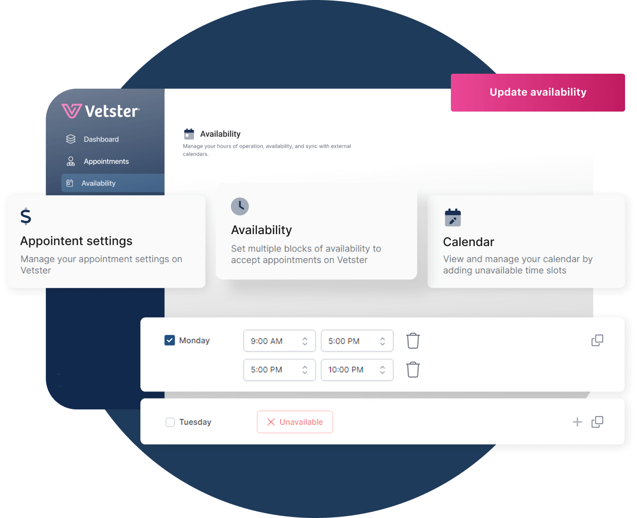 Vetster availability